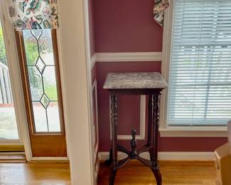 Marble Top Plant Stand