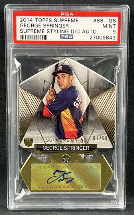 2014 Topps Springer #/50 Gold Rookie Auto PSA