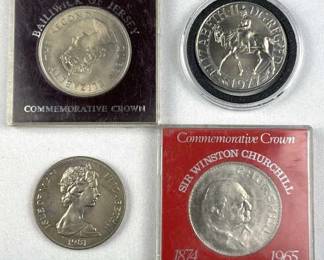 (4) 1965-1981 Clad Crown Coins Elizabeth II Etc.