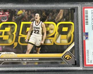 PSA 10 Caitlin Clark 2023 Bowman U Now