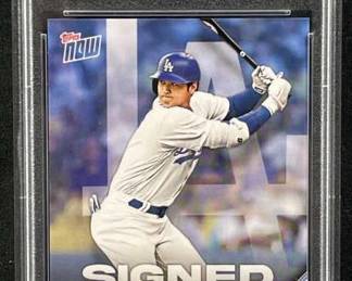 2023 Topps Now Shohei Ohtani 'Signed' PSA 8