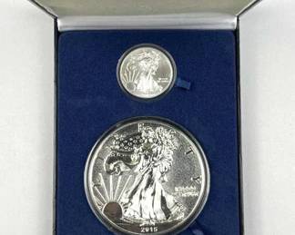 2015 American Silver Eagle 1oz +Giant Replica