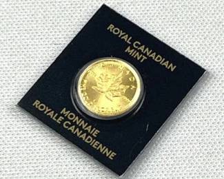 1g Gold Maple, Canada .9999 Carded 2021