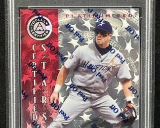 1997 Pinnacle Jeff Bagwell Platinum Red PSA 8