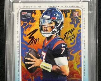 2023 Topps CJ Stroud Rookie Exclusive PSA 9
