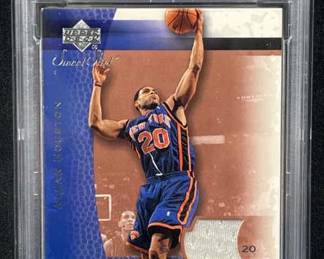 2003 UD Sweet Shot Allan Houston Jersey PSA