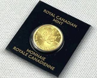 1g Gold Maple, Canada .9999 Carded 2021
