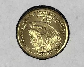 1/10th Oz Gold Eagle $5 US Fine Gold BU