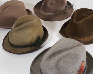 Collection of men's vintage hats