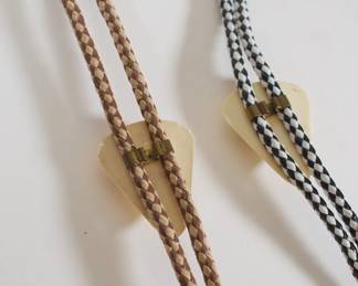 Reverse side of bolo ties