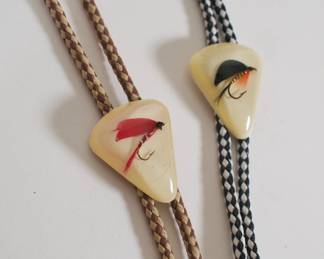 Closeup of bolo ties