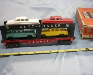 Lionel Trains Automobile Car (Autoloader) No. 6414, Post-War 1955-57, with original box