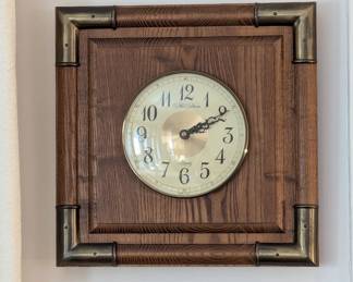 Framed wall clock