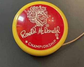 Vintage 1960s McDonald's Advertising Yo-Yo, Ronald McDonald, genuine Russell yo-yo