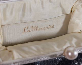 La Marquise label inside one vintage handbag