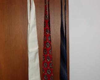 And still more ties from large collection - various widths, patterns, colors!