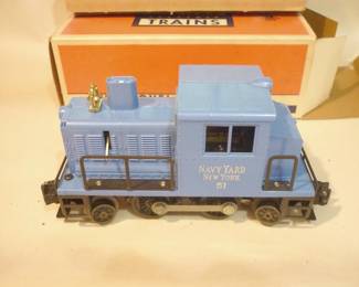 Another view of Lionel Trains Navy Yard Switcher Locomotive No. 51, Post-War 1956-57