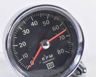 Vintage Stewart Warner tachometer