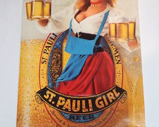 St. Pauli Girl beer poster