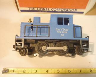Lionel Trains Navy Yard Switcher Locomotive No. 51, Post-War 1956-57