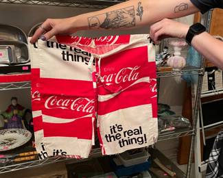 It's the Real Thing! Coca-Cola print drawstring shorts