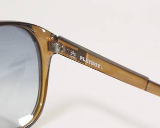 Closeup of vintage pair of Playboy brand sunglasses