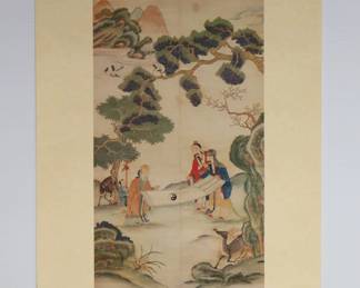 Poster print of antique Chinese painting
