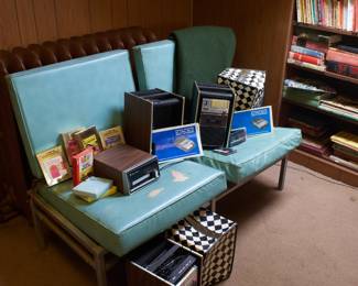 Bell & Howell 8 Track Stereo unit, Bell & Howell model 394 cassette player/recorder, Bell & Howell model 294 cassette player/recorder, carrying cases, cassettes and 8-track cassettes