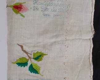 Vintage embroidery sampler