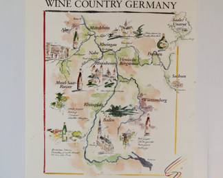 Wine country of Germany poster