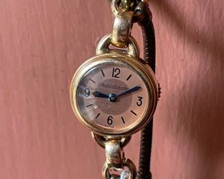 Women's vintage Jaeger-LeCoultre Back Wind mechanical watch, outside case marked 294770 A