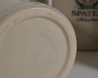 Base of one of the vintage Spaten Munchen German beer steins