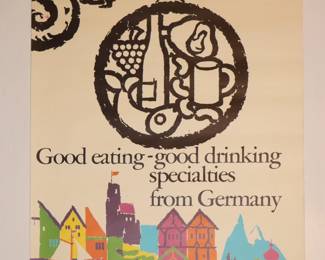 Vintage travel poster Germany