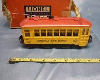 Lionel Trains Lionelville Rapid Transit Trolley No. 60, Post-War 1955-56