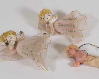 Hand made angels, Christmas tree ornaments