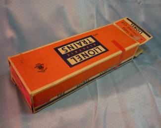 Box from Lionel Trains Automobile Car (Autoloader) No. 6414, Post-War 1955-57, with original box