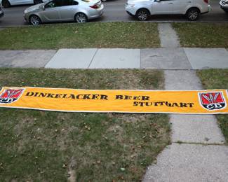 Huge Dinkelacker Beer Stuttgart banner