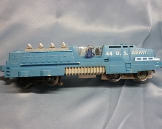 Another view of Lionel Trains U.S. Army Mobile Missile Launcher Locomotive No. 44, Post-War 1959-62