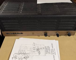Late 1950s vintage Heathkit&nbsp;55 watt tube amplifier model no. W-7M
