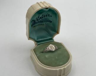 10kt gold signet ring in original case from McEntee's Oklahoma City