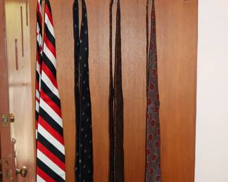 And still more ties from large collection - various widths, patterns, colors!
