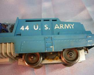 Another view of Lionel Trains U.S. Army Mobile Missile Launcher Locomotive No. 44, Post-War 1959-62