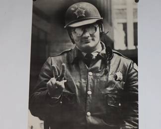 1970 Insanity Chicago Police Poster - Peace Policeman