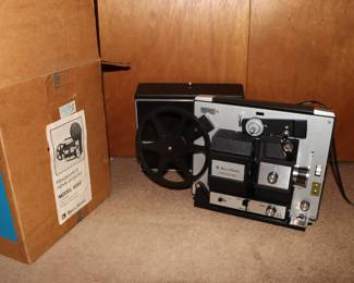 Bell & Howell Filmosound 8 movie projector model 458Z, for super 8 and regular 8mm film