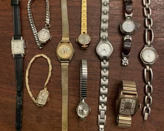 And more from the hundreds of vintage men’s and women’s wrist watches 