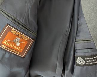 Bavarian style men's wool blazer, Exklusiv Bekleidung label 