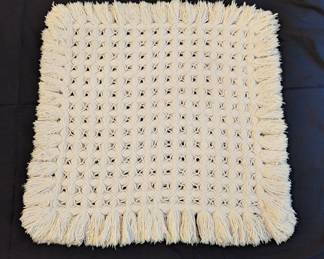 Handwoven mat for centerpiece on dining table