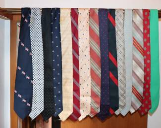 Large collection of men's vintage ties from the 50's, 60's, 70's, and 80's