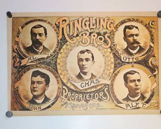 Vintage Ringling Bros Proprietors and Managers - Art Poster