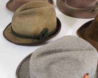 Another view of men's vintage hats